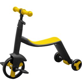 تصویر سه چرخه باتینو رنگ زرد 