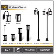 تصویر چراغ دیواری مدرن کلاسیک کد1631-7وات شعاع 