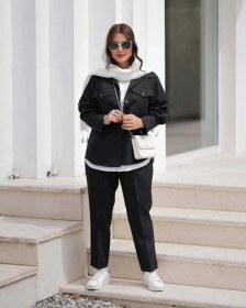 تصویر ست مانتو و شلوار زنانه مدل بهارک 49130