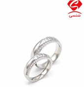 تصویر انگشتر ست نقره کد 42 