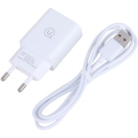 تصویر شارژر دیواری فست شارژ Usams T21OCTC 2.1A 10.5W + کابل تایپ سی Usams T21OCTC 2.1A 10.5W Wall Charger With Type-C Cable