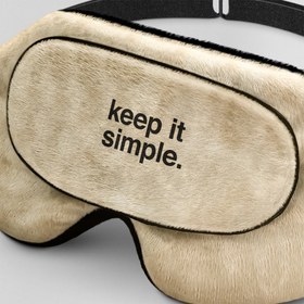 تصویر چشم بند خواب کورال طرح ساده نگهش دار مدل Coral149 Kava Coral149 Keep it Simple Sleep Mask