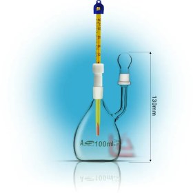 تصویر پیکنومتر ترمومتر دار 100mL برند امسونز OMSONS GERMANY 