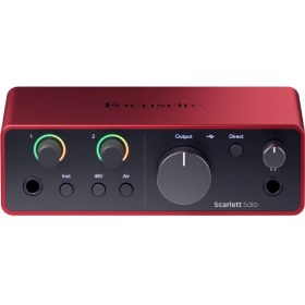 تصویر کارت صدا Focusrite مدل Scarlett Solo G4 Focusrite Scarlett Solo G4 Audio Interface