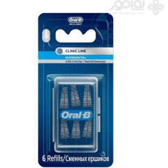 تصویر یدک مسواک بین دندانی اورال بی مدل مخروطی بسته 6 عددی ORALB INTERDENTAL TAPERED REFILLS 6PCS