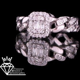 تصویر حلقه نقره زنانه کد772 