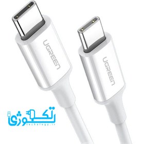 تصویر کابل شارژ و دیتا 3 آمپر USB-C 2.0 Male یوگرین به USB-C 2.0 Male مدل US264 سری 60520 