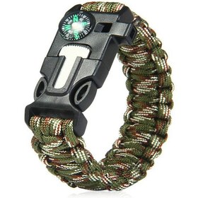 تصویر دستبند پاراکورد مدل Tactical ا Paracord bracelet model Tactical Paracord bracelet model Tactical