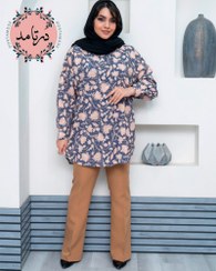 تصویر شومیز جلو دکمه رویا گل 