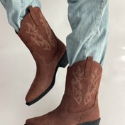 تصویر نیم بوت پاشنه گلدوزی شوگو4244 