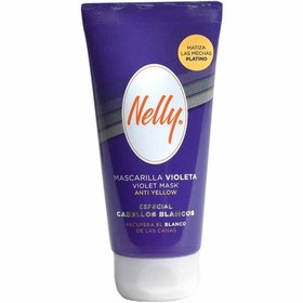 تصویر ماسک مو ضد زردی مو نلی NELLY مدل VIOLET MASK حجم 150 میل NELLY VIOLET MASK 150 ML