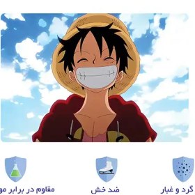 تصویر اسکین(برچسب) لپتاپ به همراه استکیر کیبورد و تاچ پد -طرحone piece-کد06-سفارشی 