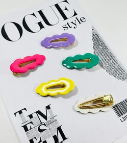 تصویر گیره انبری روکش دار - زرد 