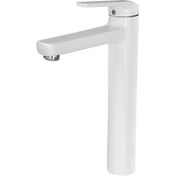 تصویر شیر روشویی پایه بلند دومو2 KWC - سفید 