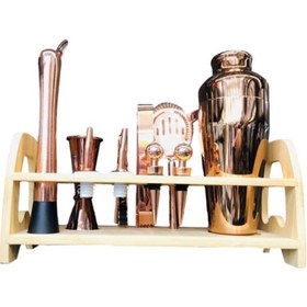 تصویر ست بار سرد 11 تکه رزگلد 