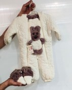 تصویر کاپشن نوزاد سرهمی خالدار خرسی 