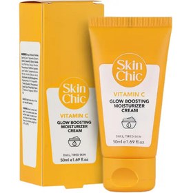 تصویر کرم مرطوب کننده و روشن کننده حاوی ویتامین C حجم 50 میلی لیتر اسکین شیک Skin Chic Vitamin C Moisturizing Cream 50 ml