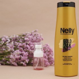 تصویر شامپو ضد شوره گلد نلی حجم 400 میلی لیتر Nelly Professional Gold 24K