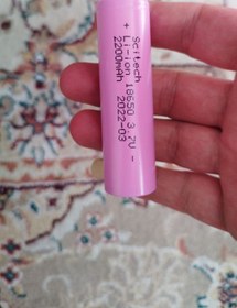 تصویر باتری لیتیوم یون قابل شارژ 18650 ظرفیت 2200mAh واقعی سیتک 