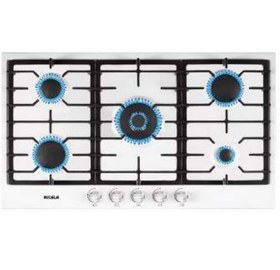 تصویر اجاق گاز نیک کالا مدل EGH-202SW ۵ شعله لعابی سفید 