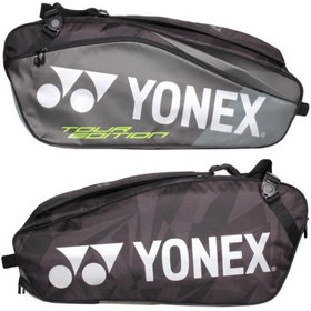 تصویر Yonex Pro 9826 Tour مشکی 6 Piece Tennis Badminton کیف 