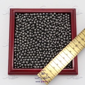 تصویر مروارید پلاستیکی دوختنی کامپیوتری دودی سایز 6 (بسته 50 گرمی) 