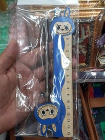 تصویر ست خط‌کش و سرمدادی با طرح‌های فانتزی لبوبو 