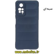 تصویر قاب گوشی Redmi Note 11 Pro 4G Global - Redmi Note 11 Pro 5G Global شیائومی سیلیکونی پافر PC زیر بسته محافظ لنز دار سرمه ای کد 152 