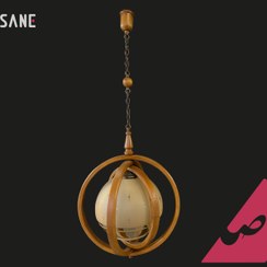 تصویر آویز کره تک چوبی کد DRK23 AAJ-TAG : DAR