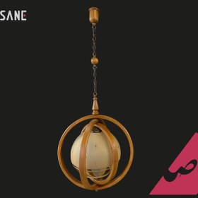 تصویر آویز کره تک چوبی کد DRK23 AAJ-TAG : DAR