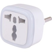 تصویر مبدل برق 3 به 2 رگنا regna مدل P-02 دارای نشانگر LED 