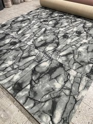 تصویر موکت نمدی طرح ماربل 