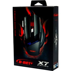 تصویر موس سیم دار گیمینگ برند D-NET مدل X7 