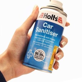 تصویر بمب تهویه مطبوع و آنتی باکتریال خودرو هولتس مدل Holts Car Sanitiser Holts Air Conditioner Deodoriser | Happ0086B 5010218007963