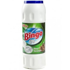 تصویر پودر شوینده بینگو خوش‌بو مخصوص شیشه 500 گرم Bingo Glass-Scented Cleaner 500g