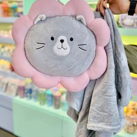 تصویر عروسک بالشت گربه پتو دار Blanket cat doll