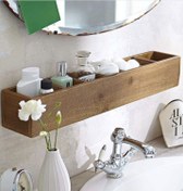 تصویر شلف باکس چوبی مناسب روشویی و اتاق و آشپزخانه 