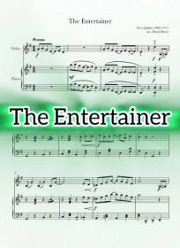 تصویر نت ویولن پیانو The Entertainer اسکات جاپلین به همراه اجرای نت و بکینگ ترک پیانو 