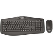 تصویر کیبورد و موس با سیم کایسر مدل KM409 Kaiser KM 409 Keyboard & mouse