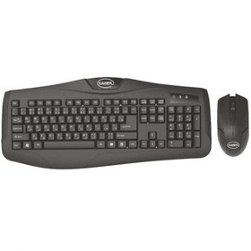 تصویر کیبورد و موس با سیم کایسر مدل KM409 Kaiser KM 409 Keyboard & mouse