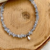 تصویر گردنبند سنگی آکوامارین 