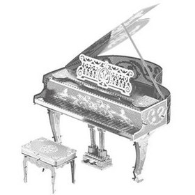 تصویر پازل فلزی سه بعدی Piano 
