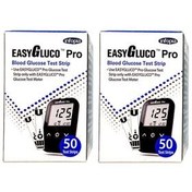 تصویر نوار تست قند خون اینفوپیا مدل EASYGLUCO-PRO100 مجموعه 2 عددی 