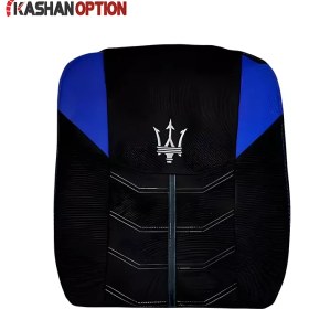 تصویر روکش صندلی مخصوص تیبا 2 و کوییک آبی مشکی Seat cover for Tiba 2 and Quick blue black