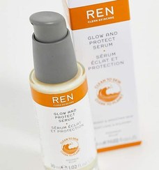 تصویر سرم روشن کننده پوست حاوی ویتامین سی رن مدل رادیانس گلو اند پروتکت Ren clean skincare Radiance Glow And Protect Vitamin c serum