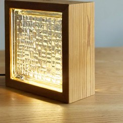 تصویر چراغ دکوراتیو لمسی چوبی افرا 