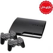 تصویر پلی استیشن ۳ اسلیم 320 گیگ دو دسته کپی خور فول گیم در حد نو کار کرده Ps3 slim 500 do daste full game