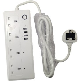 تصویر چندراهی برق مدل Wi-Fi smart power strip 