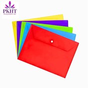 تصویر پوشه دکمه دار A4 رنگ قرمز 