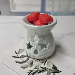 تصویر اسانس سوز سرامیکی مدل ماه و ستاره 